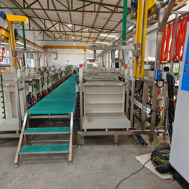 Single arm vertical electroplating line 1